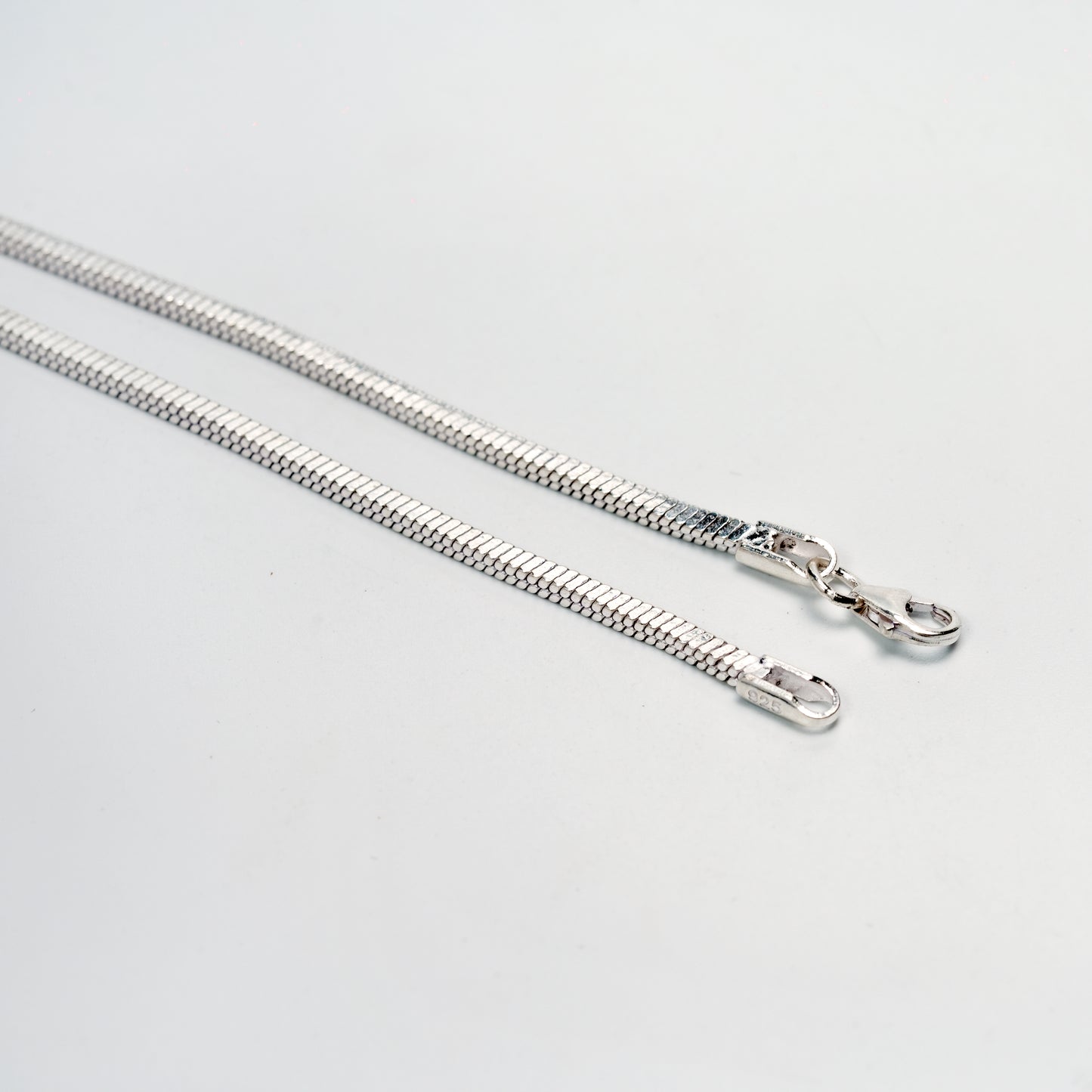 Flat Box Silver Chain