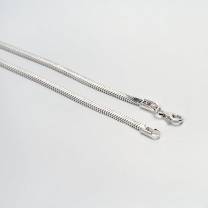 Flat Box Silver Chain