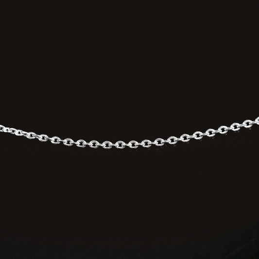 Flat Box Silver Chain