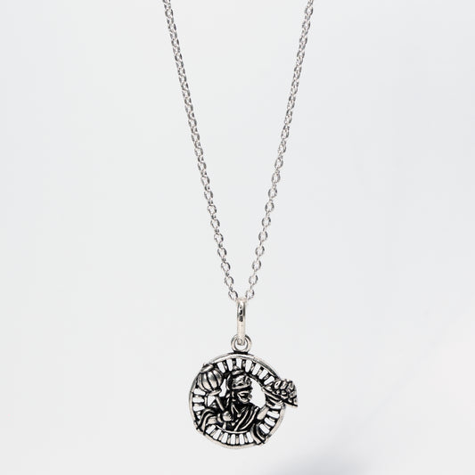 Divine Hanuman Silver Pendant