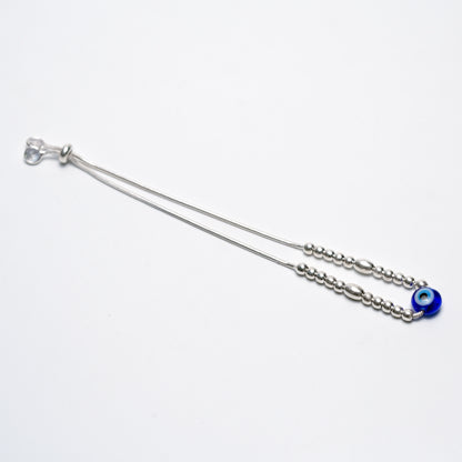 Blue Evil Eye Silver Bracelet