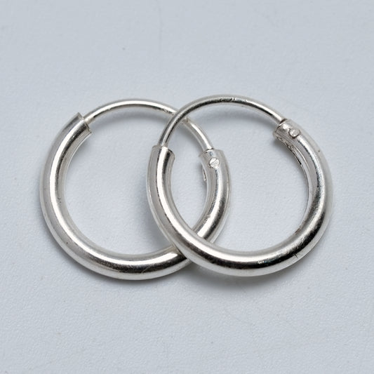 Classic Silver Hoop Earrings