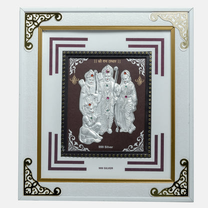 Ram Darbar Framed Wall Art – Lord Ram, Sita, Lakshman & Hanuman