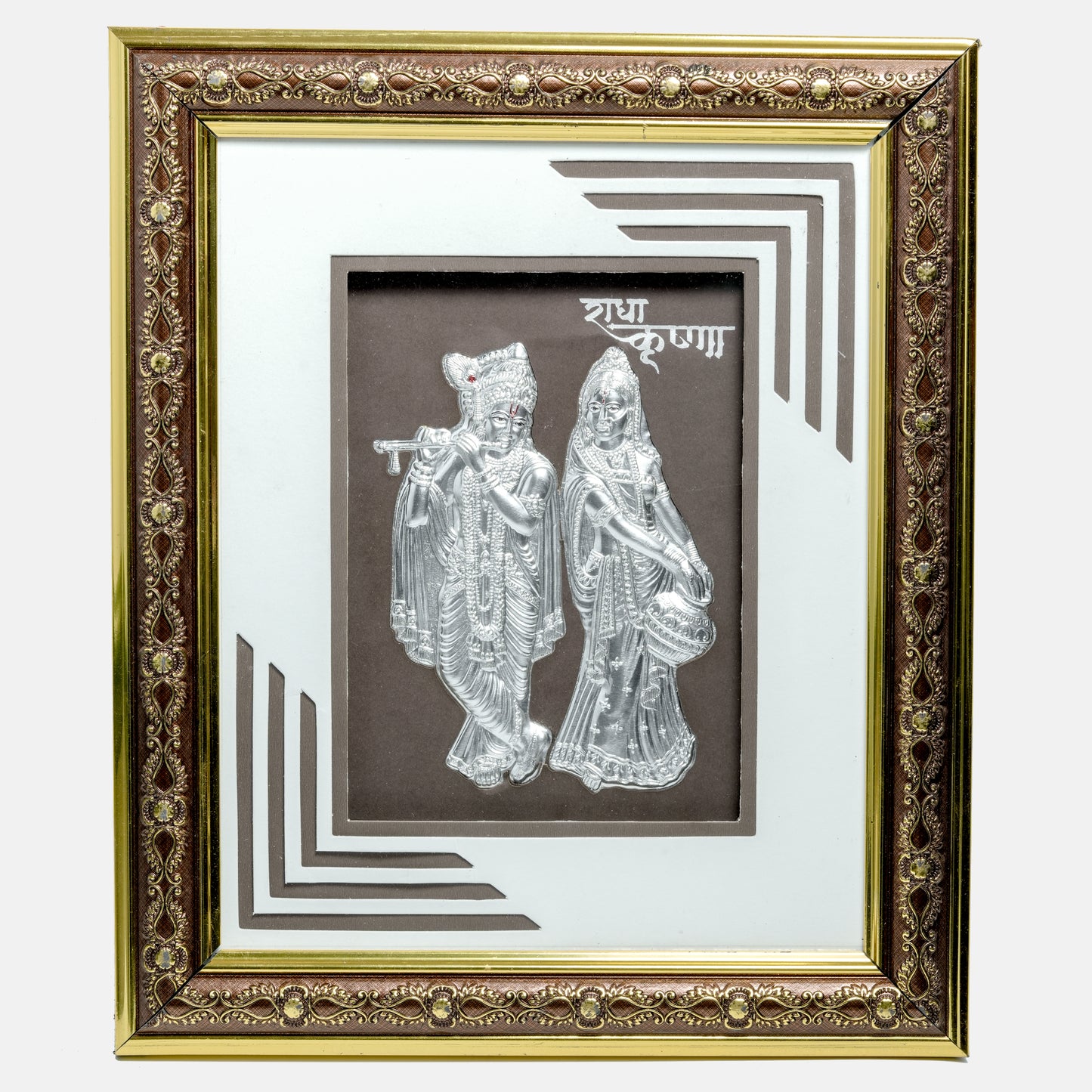 Radha Krishna Framed Wall Art – Divine Love & Harmony