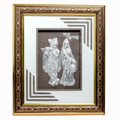 Radha Krishna Framed Wall Art – Divine Love & Harmony