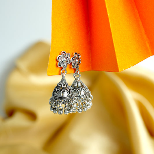 Floral Jhumka Earrings