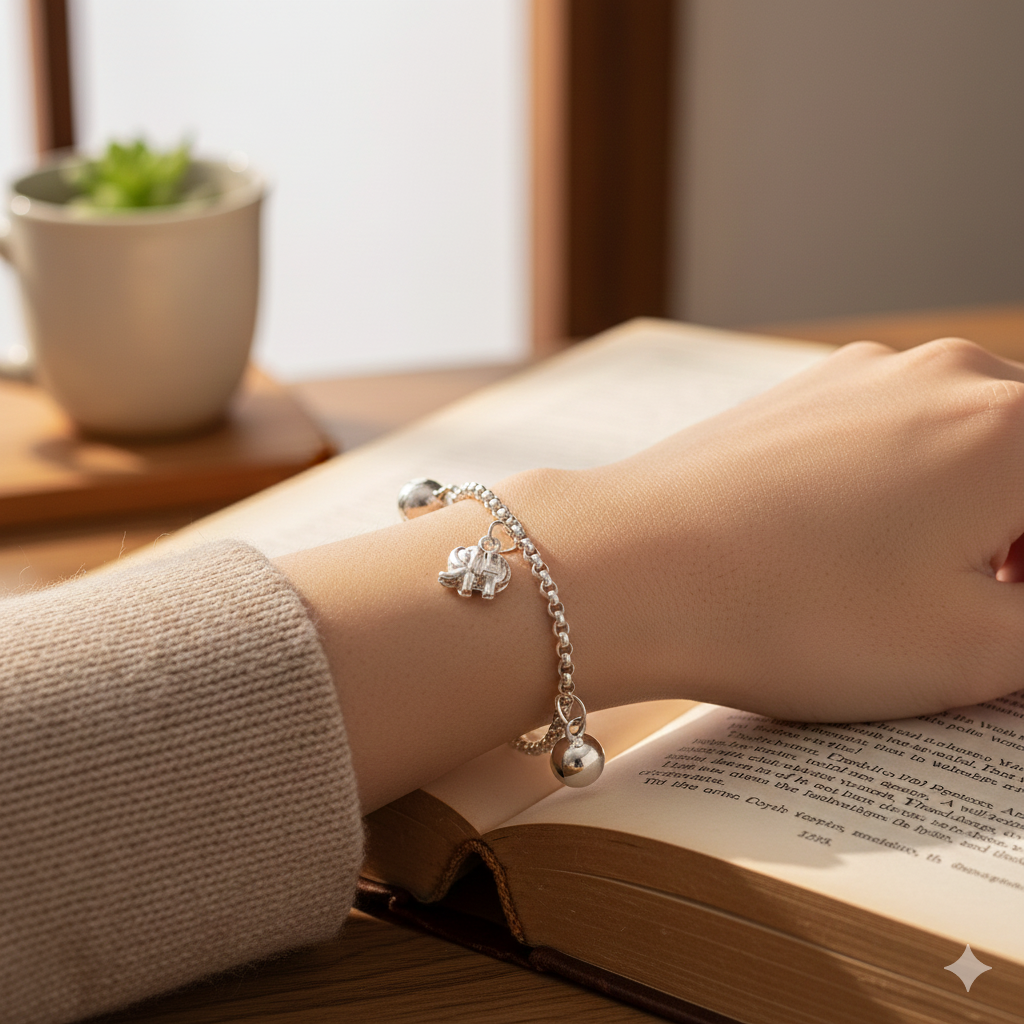 Joyful Elephant Charm Bracelet