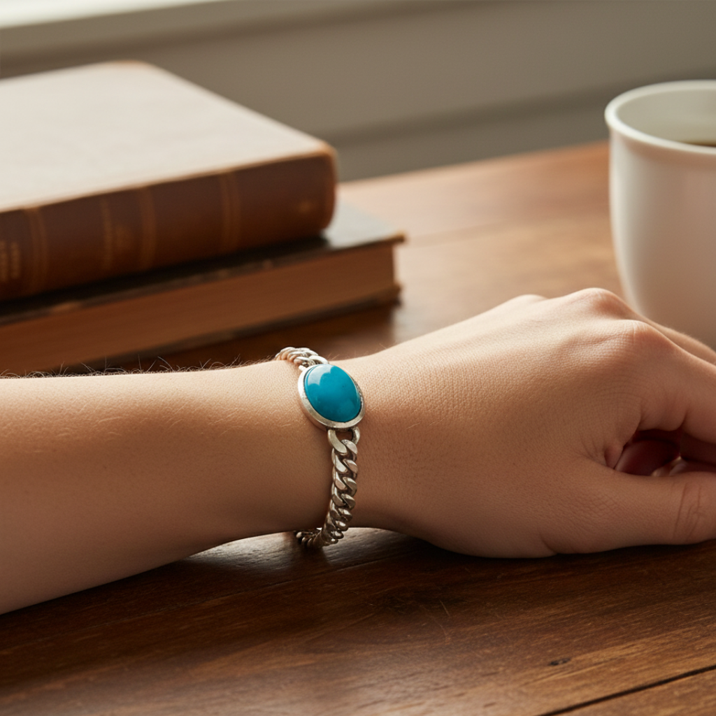 The Turquoise Mariner Chain Bracelet