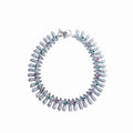 Royal Peacock Fringe Silver Anklet