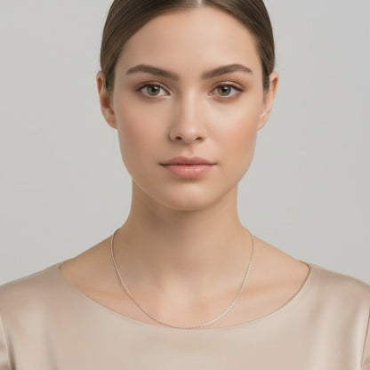 Classic Flat Box Silver Chain