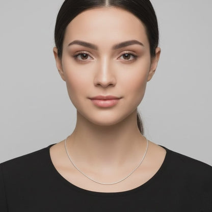 Sleek Box-Link Silver Chain